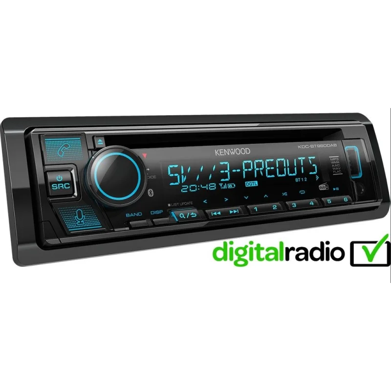 Kenwood KDC BT960DAB Radio digital DAB, CD, USB y Bluetooth