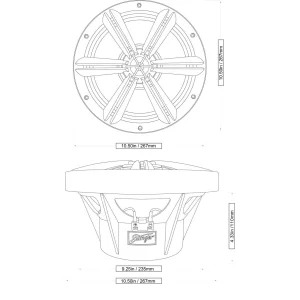 Subwoofer 10" (25cm) Stinger SEA10S4