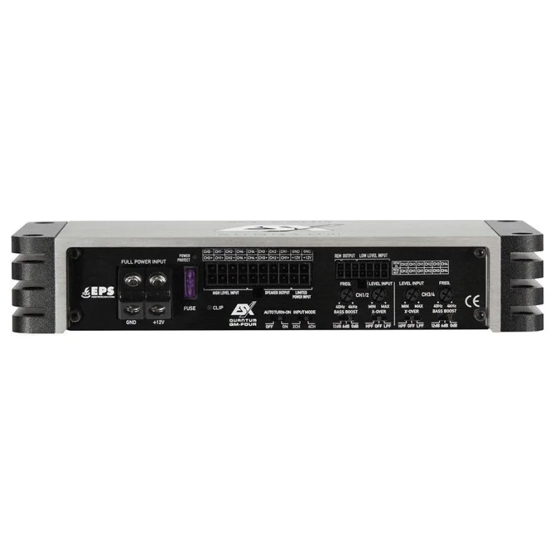 Amplificador ESX QM FOUR, digital clase D, 4 canales, tamaño mini.