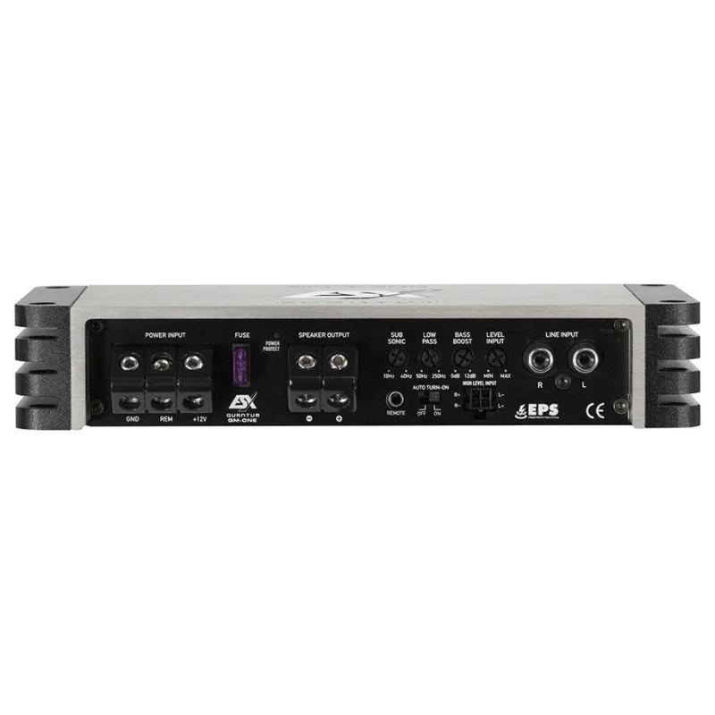 Amplificador ESX QMONE, monocanal, clase D, 720W, reducido tamaño