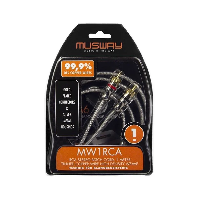 Cable RCA 1 metros 2 canales, Musway MW1RCA
