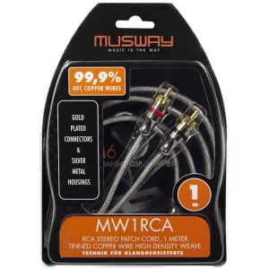 Cable RCA 1 metros 2 canales, Musway MW1RCA