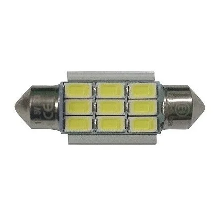 Bombilla plafonier super Led blanca, 36mm, 4,5W, 12V