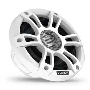 Pareja de altavoces 6.5" para entorno marino, rejilla deportiva blanca