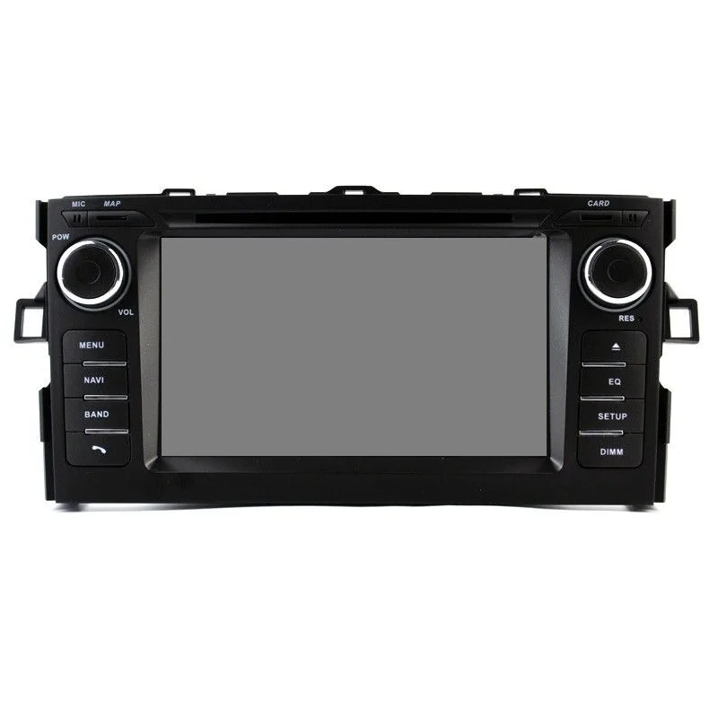 Radio navegador Toyota Auris 2007 2012, Corolla 2012 2013 con pantalla de 7"
