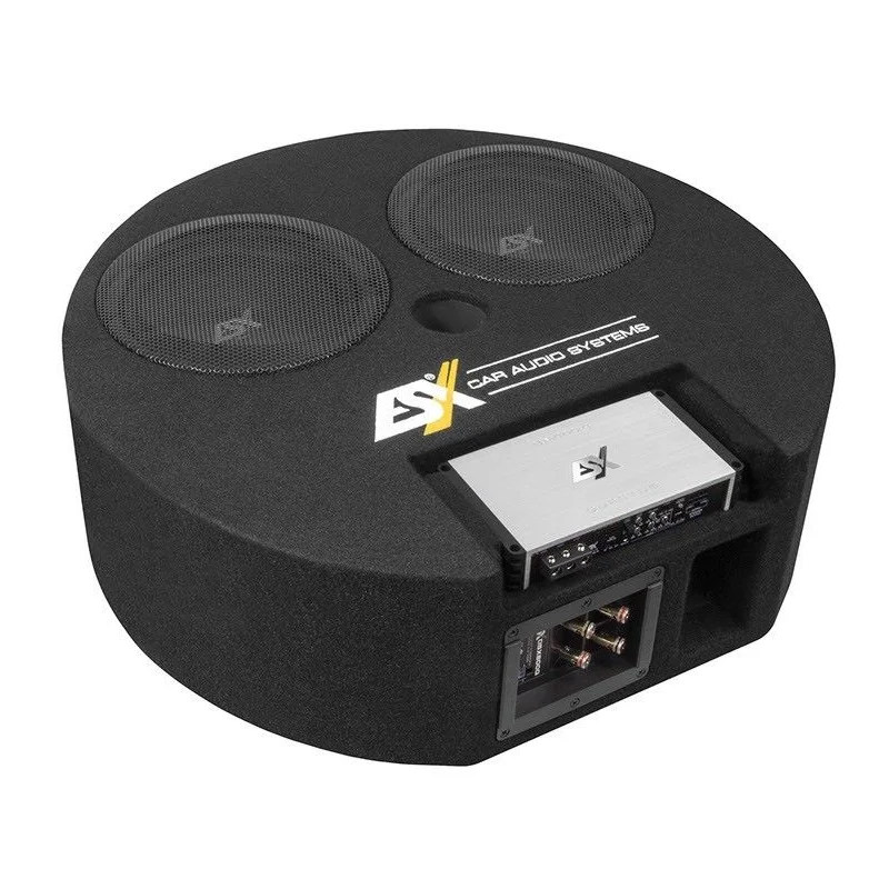 Pareja subwoofers 20cm en recinto cerrado redondo, ESX Audio DBX800Q