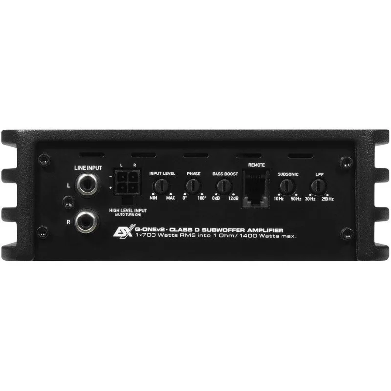 ESX Audio Q ONEv2, Amplificador mono canal digital, clase D, compacto