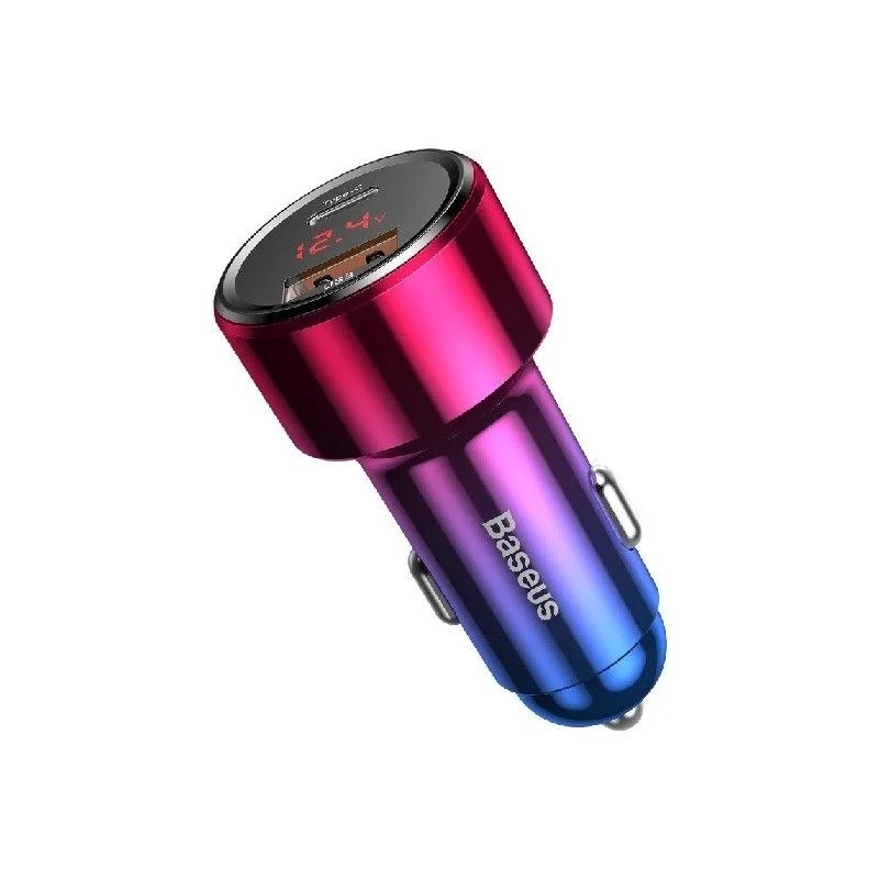 Cargador rápido USB+USB C 12/24V, 45W