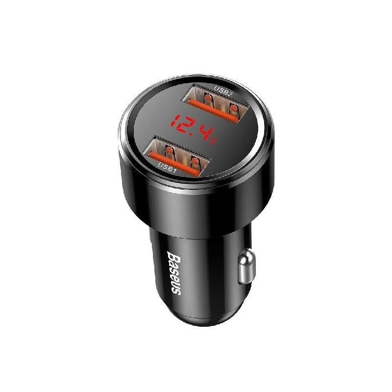 Cargador de coche rápido 2 x USB 12/24V, 45W