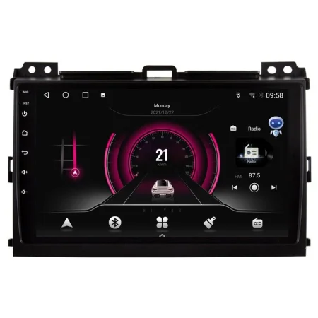 Navegador Toyota Land Cruiser KDJ 120 (2004 2009), Android 12