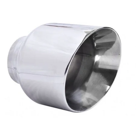 Cola de escape corta COL 11, universal, acero Inox, salida inclinada