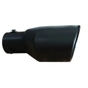 Terminación cola de escape negra mate universal Inox. tipo Cupra 2.