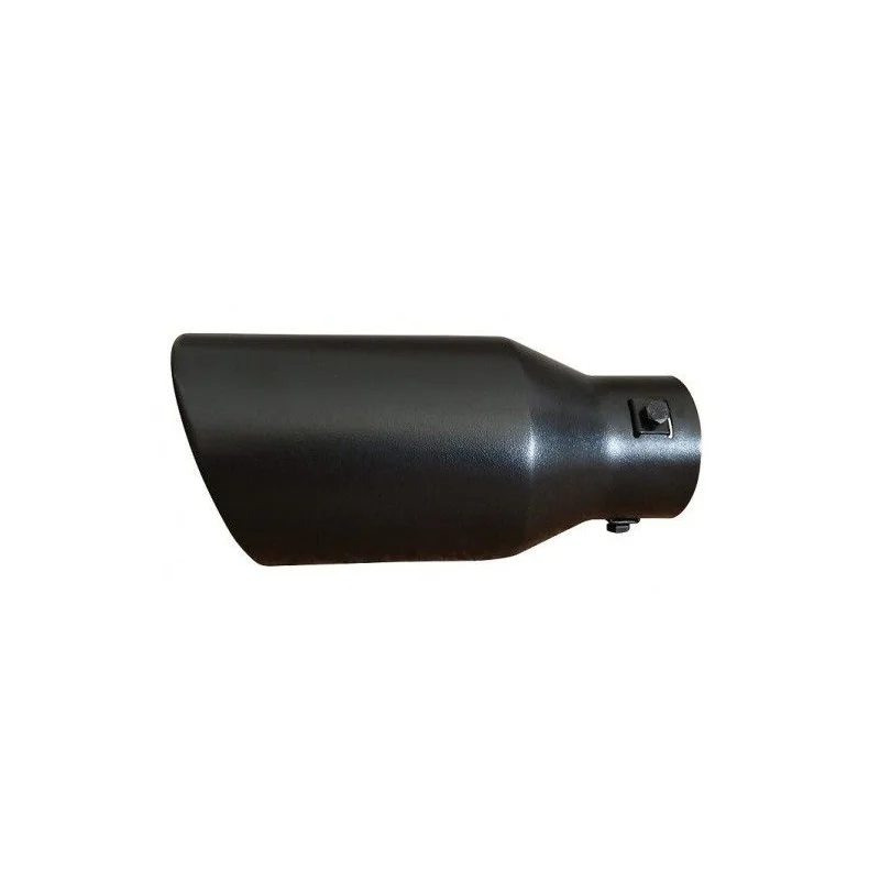 Embellecedor cola de escape negra mate, acabado en acero inoxidable