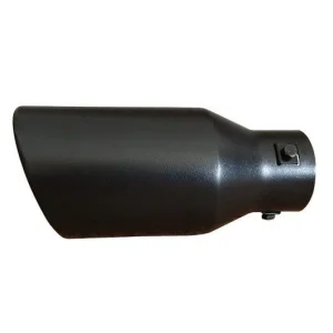 Embellecedor cola de escape negra mate, acabado en acero inoxidable