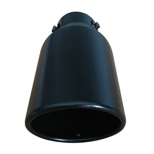 Cola de escape negra mate COL NG1, universal, acabado en acero Inox