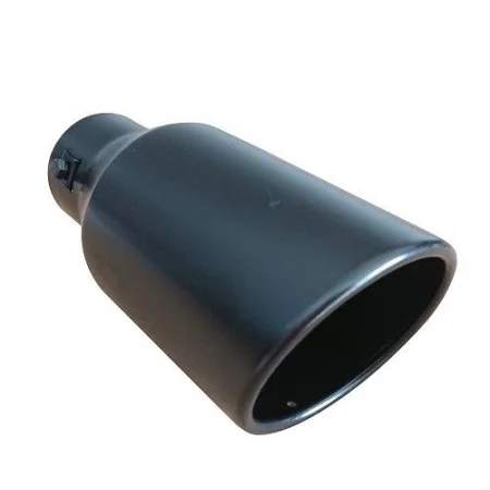 Cola de escape negra mate COL NG1, universal, acero inox