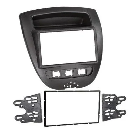 Marco auto radio Peugeot 107, Toyota Aygo 2005 2014, Citroen C1, 2 DIN.