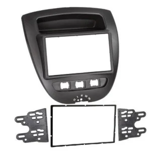 Marco auto radio Peugeot 107, Toyota Aygo 2005 2014, Citroen C1, 2 DIN.