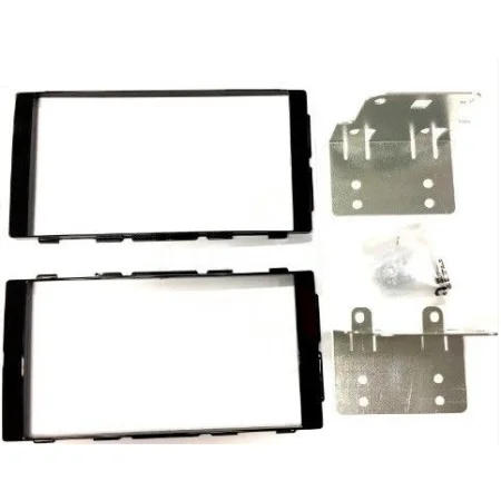 Marco radio Nissan Navara NP300 2014 2022, Renault Alaskan 2016 2022, 2DIN, negro piano.