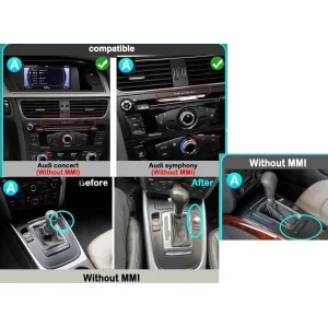 Audi A4/A5, 2008/2016 (sin MMI), compatibilidades