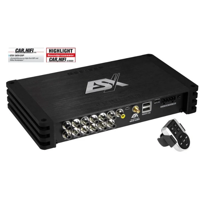 ESX Audio QE812SP, Procesador de sonido 12 canales con reproductor de audio