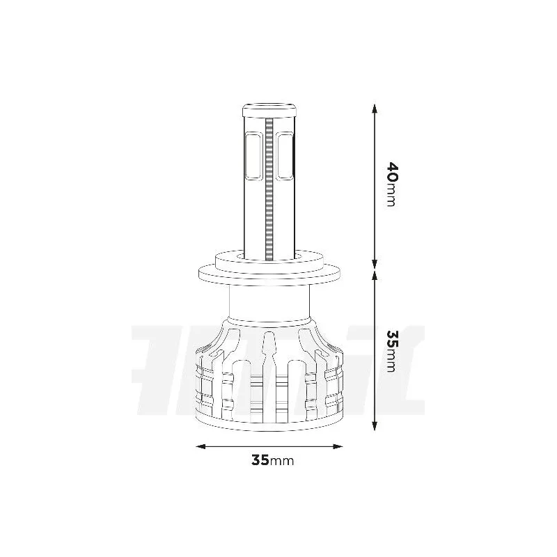 Bombillas LED H7, 6500K, 12/24V