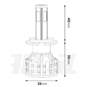 Bombillas LED H7, 6500K, 12/24V