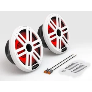 Altavoces marinos 10" con luz LED y tweeter tipo bocina, Rockford Fosgate