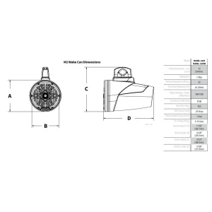 Medidas Rockford Fosgate M2WL 10H