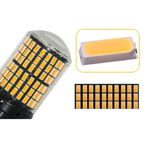 Pareja bombillas led PY21W 1 polo, descentrada color ambar CAN BUS