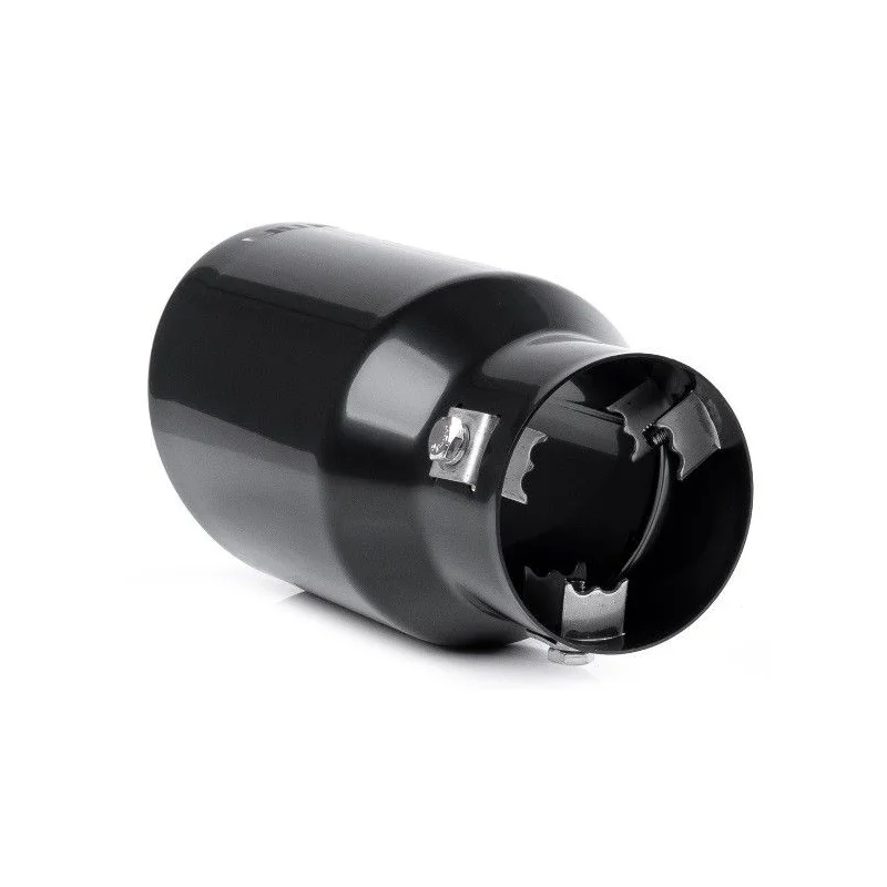 Cola de escape MT024B, universal, inox, acabado color negro