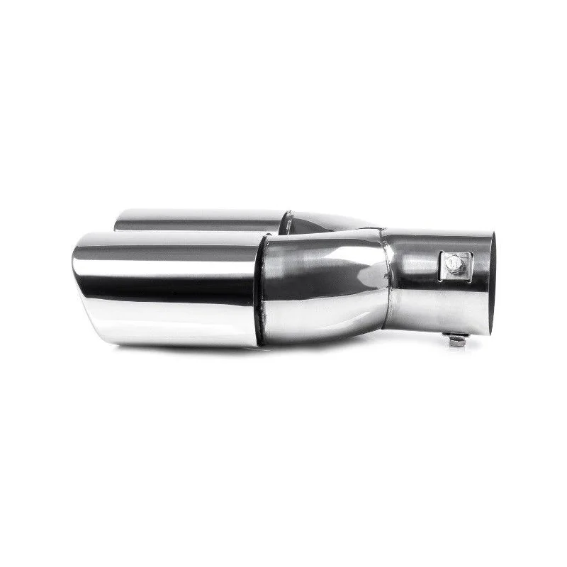 Cola de escape doble, en acero inoxidable, modelo MT025