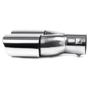 Cola de escape doble, en acero inoxidable, modelo MT025