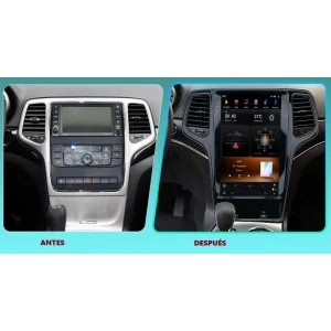 Navegador específico para Jeep Grand Cherokee, año 2011 2013, pantalla tipo tesla