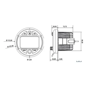 Medidas ESX Audio VMR301