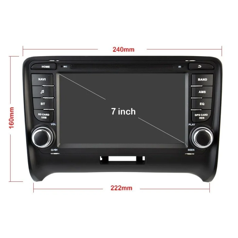 Radio navegador para Audi TT MK2 8J, año 2006 2014