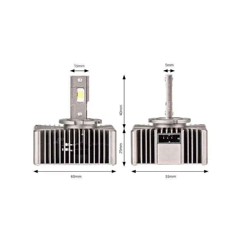 Bombillas LED tipo D5S, 6500K, excelente luminosidad y duración.