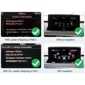 Carplay y Android Auto, Audi A1 (2010 2018), Q3 (2012 2018)