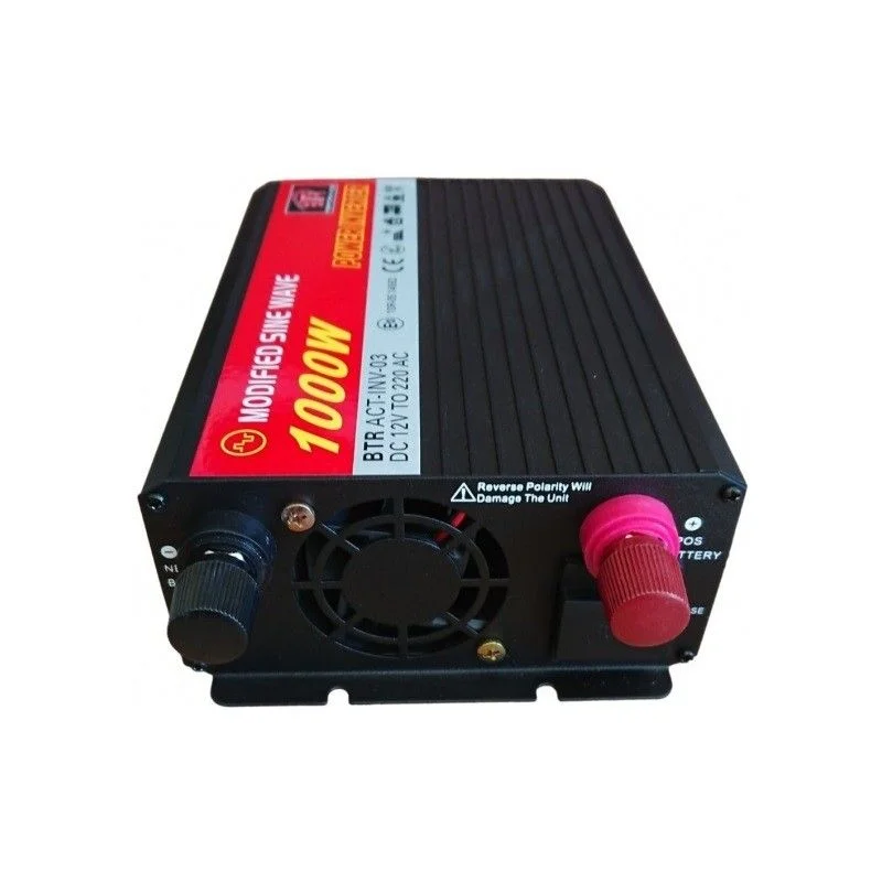 Convertidor de corriente de 12V DC a 220V AC, 1000W