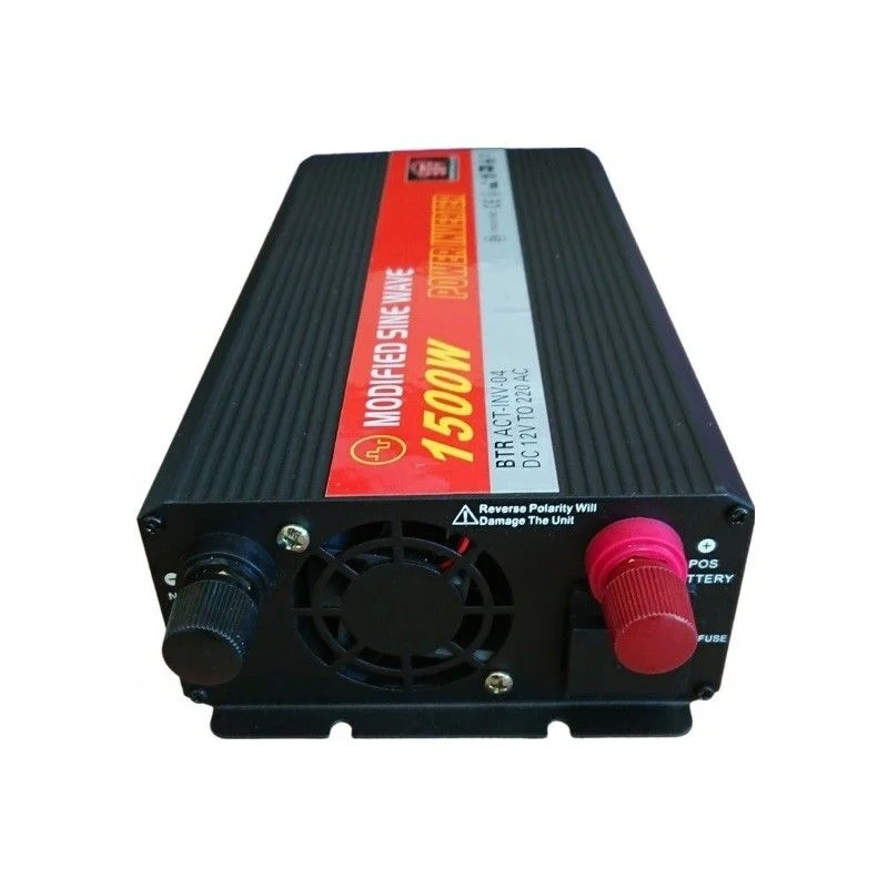 Convertidor corriente de 12V DC a 220 AC, 1500W, ACT INV 04