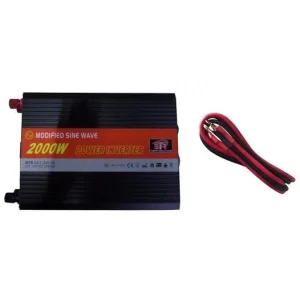 Convertidor de corriente de 12V DC a 220 AC, 2000W