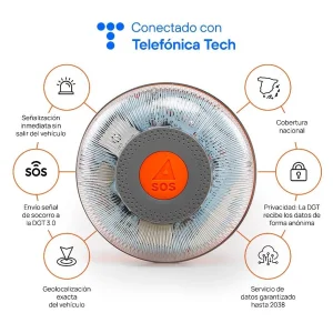 FlashLED SOS Luz de emergencia V16 geolocalizada y homologada DGT
