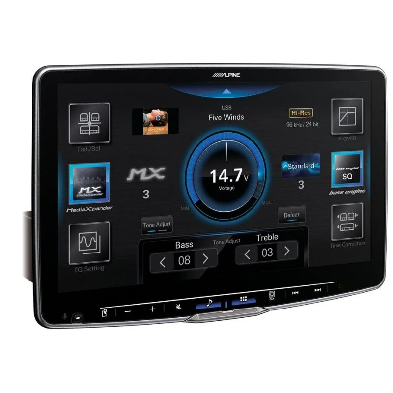 Pantalla de 11", 1 DIN, CarPlay & Android Auto, Alpine iLX F115D