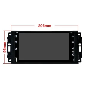 Radio navegador para Jeep Wrangler, Compass, Dodge, Chrysler, medidas
