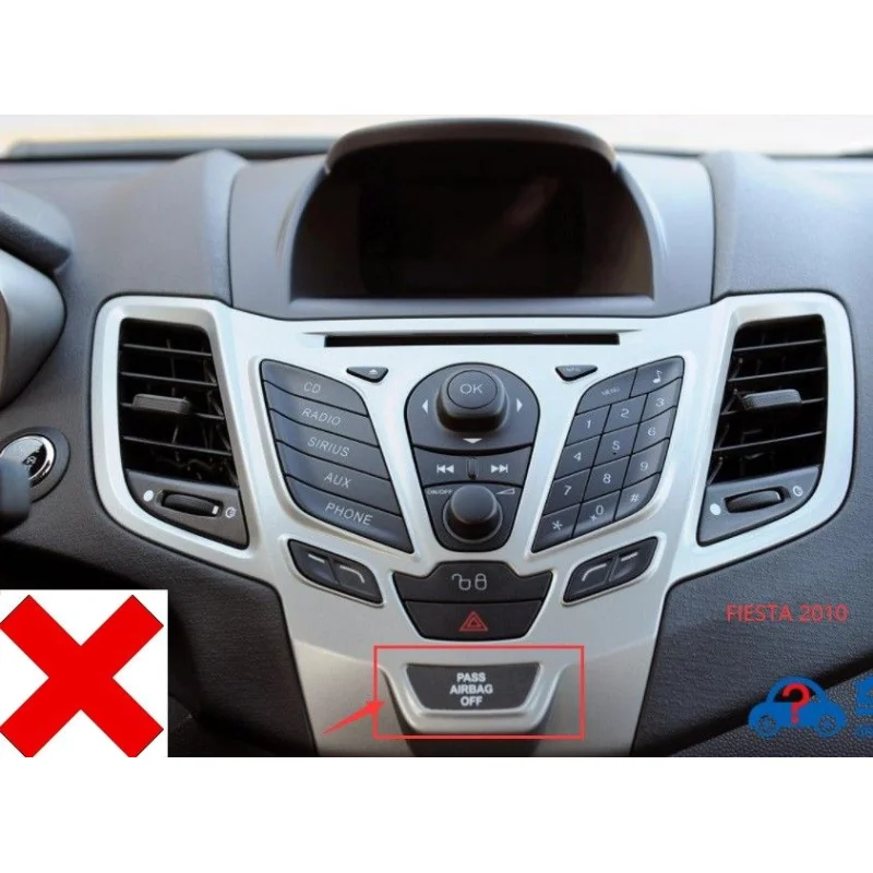 Ford Fiesta, año 2013 2018, no compatible