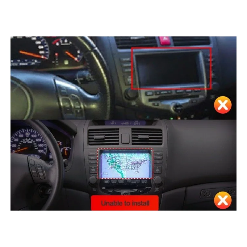 Honda Accord, año 2003 2007, no compatible