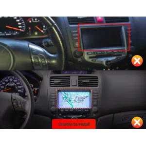Honda Accord, año 2003 2007, no compatible