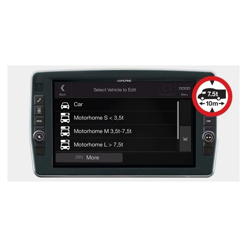 Navegador Alpine X903D DU8S con pantalla giratoria 9" para Fiat Ducato 8, año 2022