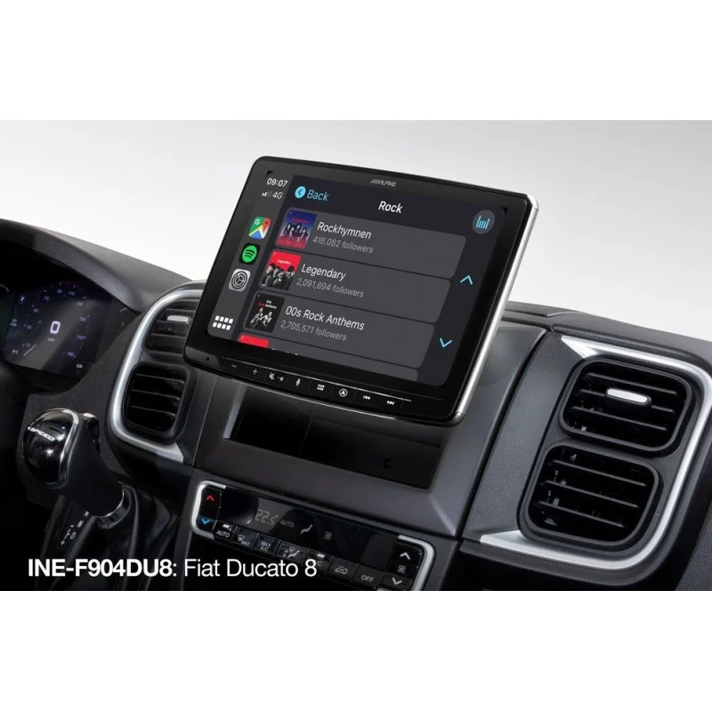 Navegador 9", Fiat Ducato 8, año 2022, Alpine INE F904DU8
