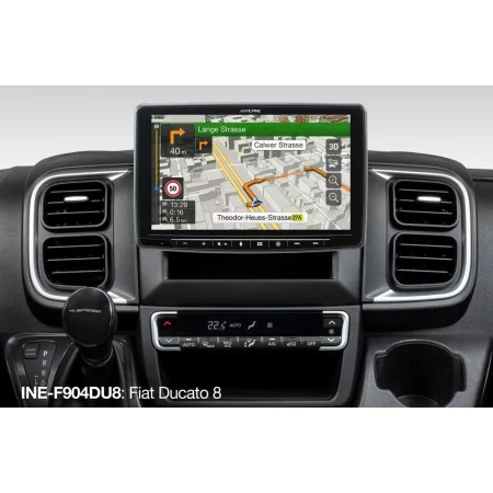 Alpine INE F904DU8, Navegador 9" para Fiat Ducato 8, año 2022